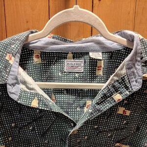 Bugle Boy Blue and White Casual Button Down Shirt